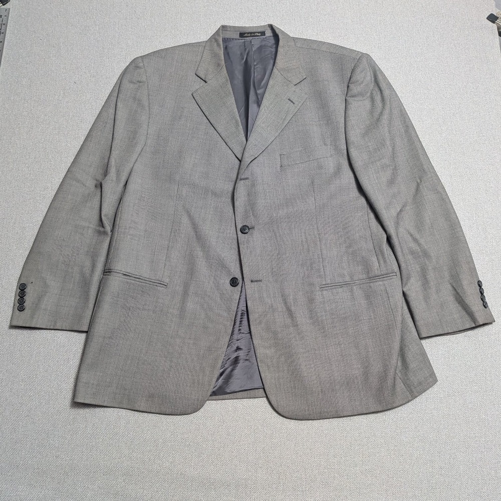 Roberto Villini Blazer Men's 48L Gray 140s Wool Made in Italy Angelico Biella